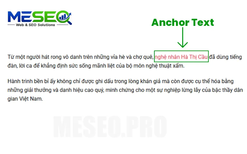 Anchor Text (Văn bản neo)