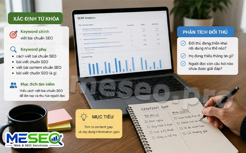 Nghiên cứu từ khóa để viết bài chuẩn SEO