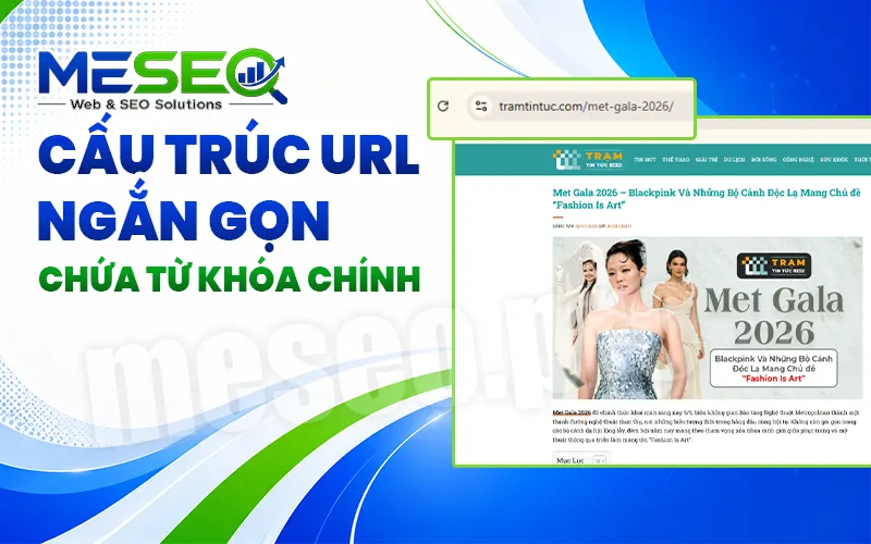 Cấu trúc URL ngắn gọn, chứa từ khóa chính
