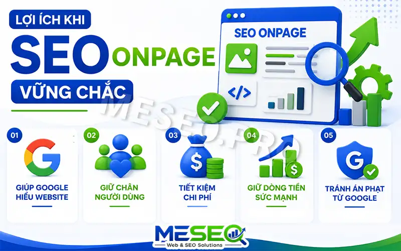 Lợi ích khi SEO onpage vững chắc