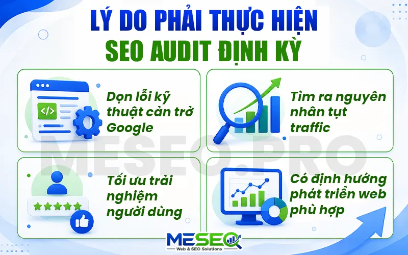 Lý do phải thực hiện SEO audit