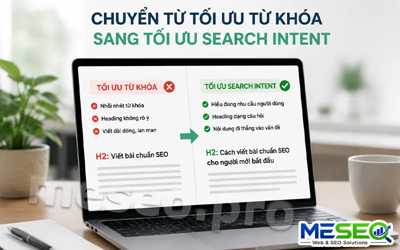 Hãy chuyển đổi tối ưu từ khóa sang tối ưu Search Intent