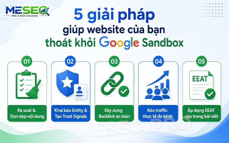 5 giải pháp giúp website thoát khỏi Google Sandbox